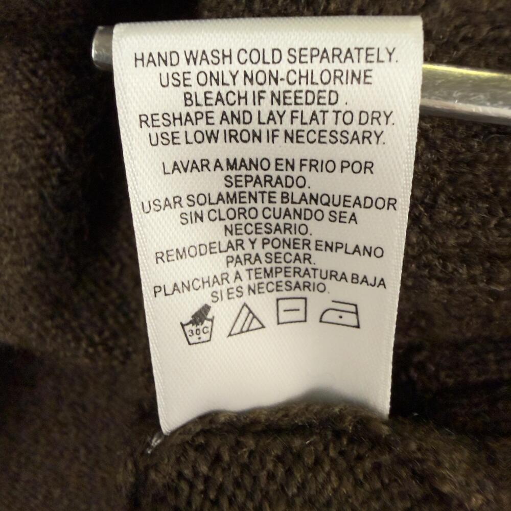 New VINCE CAMUTO Fall Sweater Halloween Pumpkin Fair Isle Brown Pullover Size L - Picture 11 of 11